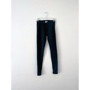 ASOS Velvet Ribbed Leggings in Green, US 4